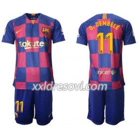 FC Barcelona Ousmane Dembele 11 Domaći Dječji Komplet Dresovi za Nogomet 2019-2020 (+ kratke hlače)